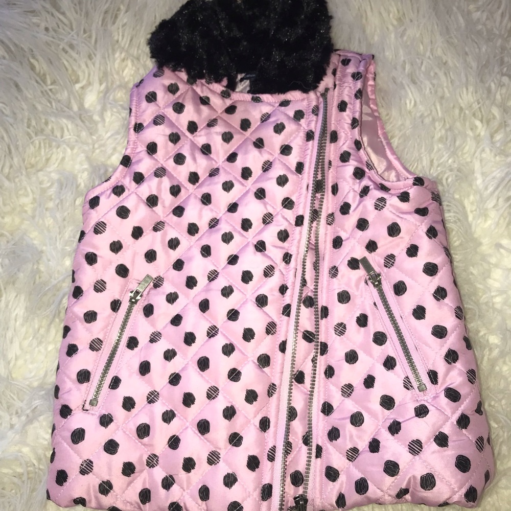 Poka dot Calvin Klein puffer vest